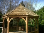 Hexagonal pergola