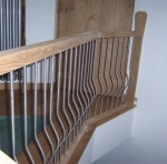 Galleried wooden banister