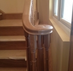 Wooden banister detail